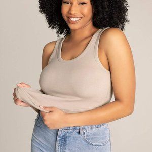 UNLABELED TANK TOP - GREIGE